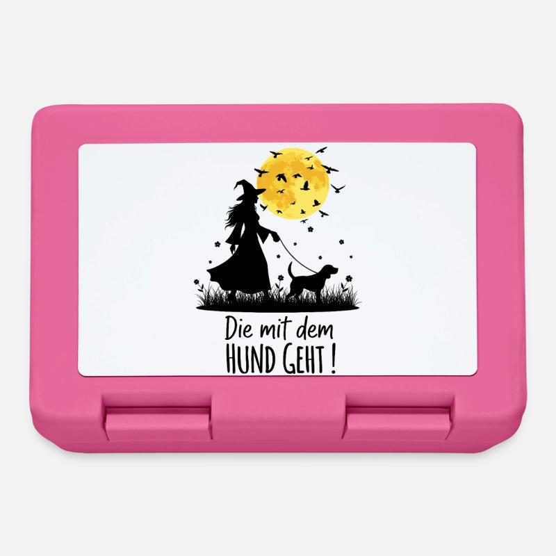 Die mit dem Beagle geht ! - Brotdose - Pink