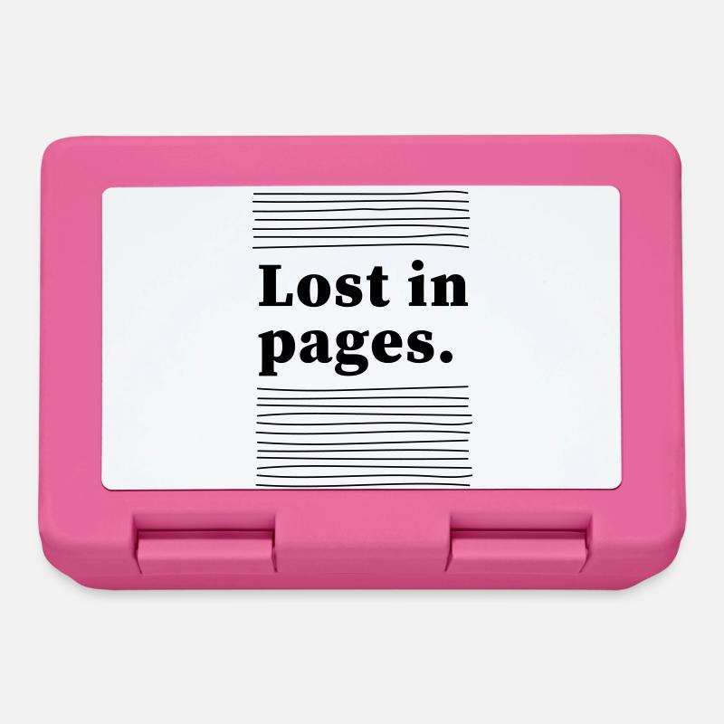 Lost in pages - Lunchbox - pink