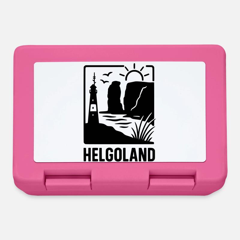 Helgoland Silhouette - Brotdose - Pink