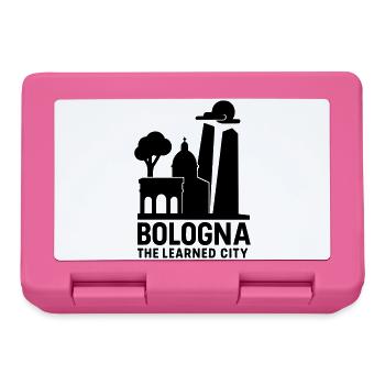 Bologna Italy Silhouette - Lunchbox - pink - Front
