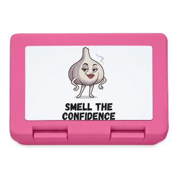 Knoblauch Selbstvertrauen Cartoon Dame Garlic - Brotdose - Pink - Vorne