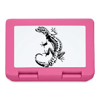 Leopardgecko - Brotdose - Pink - Vorne