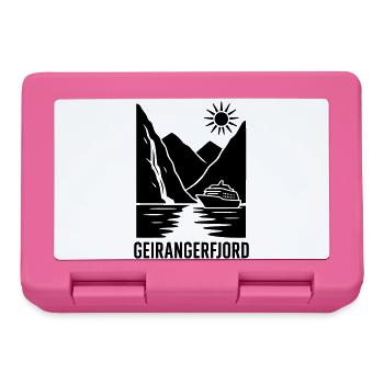 Geiranger Fjord Norway - Lunchbox - pink - Front