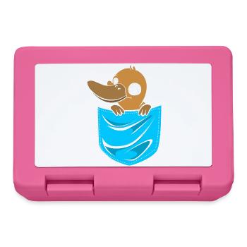 Schnabeltier Schnabeltier Platypus Schnabeltier - Brotdose - Pink - Vorne