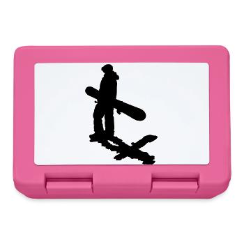 Planche à neige - Boîte à goûter - rose - Devant