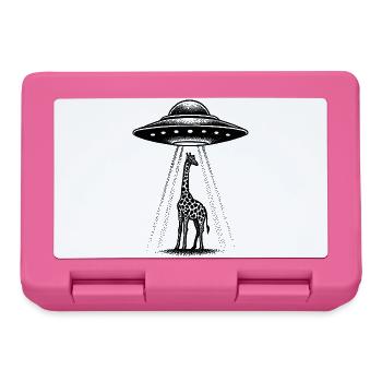 Girafe extraterrestre - Boîte à goûter - rose - Devant