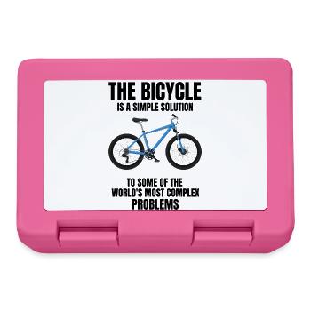 Bicycle Cycling Cyclist Lover Cycle Instructor - Lunchbox - pink - Front