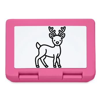 Hirsch - Brotdose - Pink - Vorne