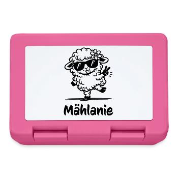 Mählanie Dancing Sheep Funny Pun - Lunchbox - pink - Front