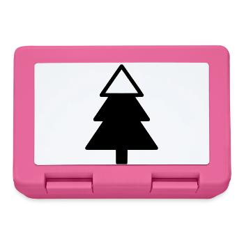 Fir Tree Forest Silhouette - Lunchbox - pink - Front