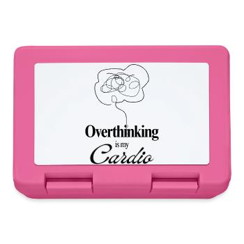 Overthinking is my Cardio Mental Health Humor Tee - Brotdose - Pink - Vorne