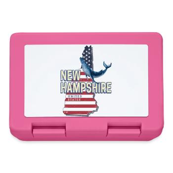 New Hampshire United States USA Souvenir - Lunchbox - pink - Front