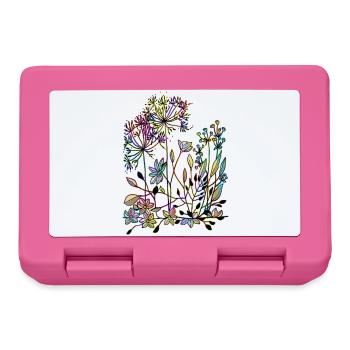 Fleur - Boîte à goûter - rose - Devant