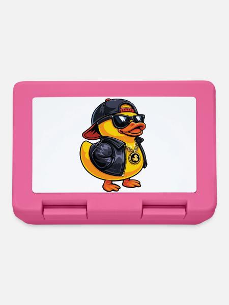 Cooler Quietscheenten-Entenliebhaber Enten-Enten-Entenküken - Brotdose - Pink