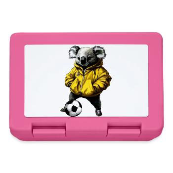 Fussball Koala - Brotdose - Pink - Vorne
