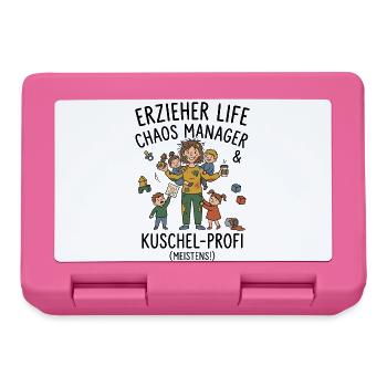 Erzieherin Alltag Chaos Humor - Brotdose - Pink - Vorne