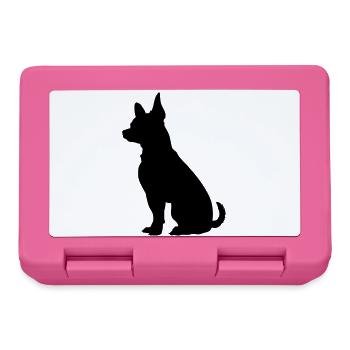 Chien - Boîte à goûter - rose - Devant
