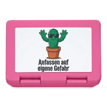 Cactus Sunglasses Warning ! - Lunchbox - pink - Front