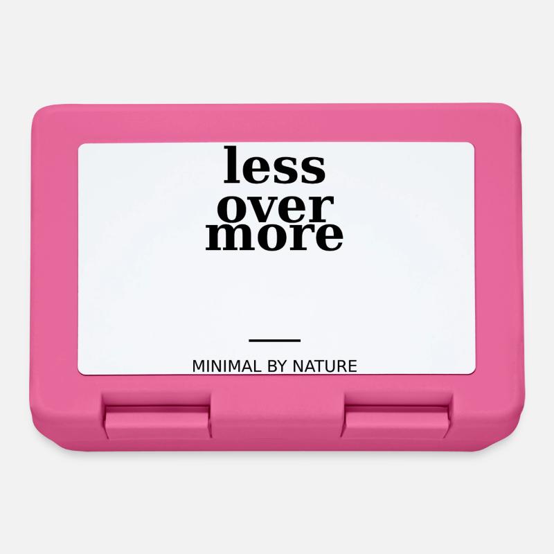 Less Over More - Boîte à goûter - rose