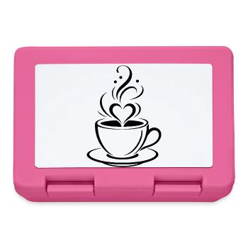 Coffee Heart - Lunchbox - pink - Front