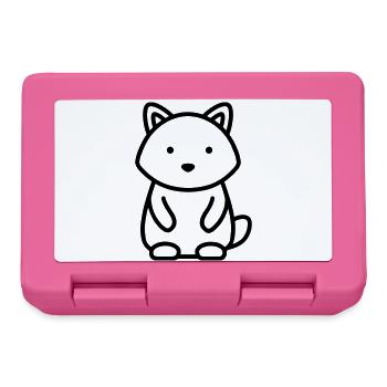raccoon - Lunchbox - pink - Front
