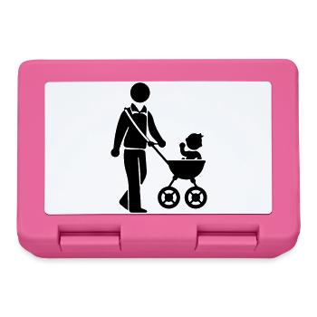 Papa Kinderwagen Baby - Brotdose - Pink - Vorne