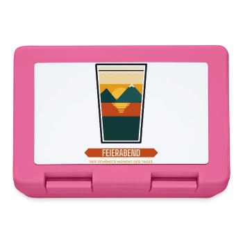 Feierabend im Glas – Sonnenuntergang - Brotdose - Pink - Vorne