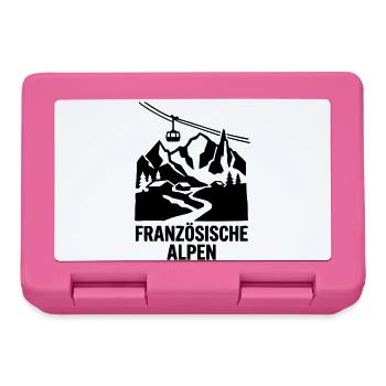 Französische Alpen - Brotdose - Pink - Vorne