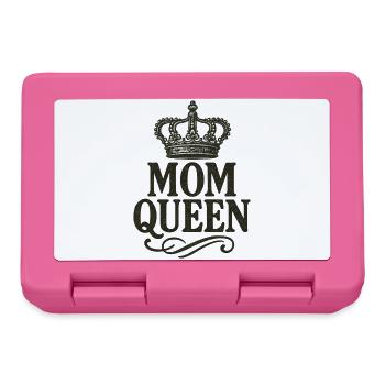 Mom Queen – Vintage Krone Statement Design - Brotdose - Pink - Vorne