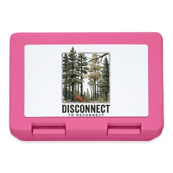 Hiking - Outdoor Adventure -Disconnect to Reconnet - Lunchbox - pink - Front