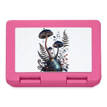 Sternpilze und leuchtender Edelstein - Brotdose - Pink - Vorne
