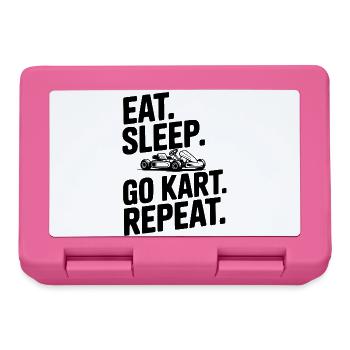 Iss. Schlaf. Go Kart. Wiederholen. - Brotdose - Pink - Vorne