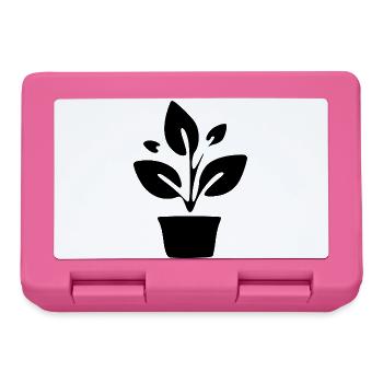 Flower Pot Plant Garden Gardener Gift - Lunchbox - pink - Front