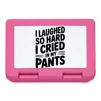 Ich habe so sehr gelacht, dass ich in die Hose geweint habe - Brotdose - Pink - Vorne