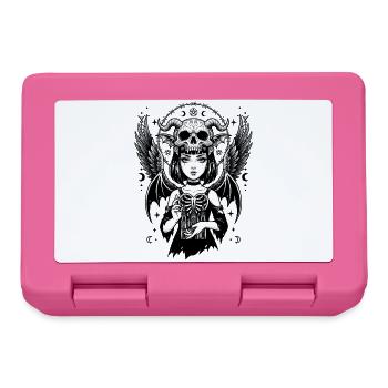 Demon Wings Gothic Girl - Lunchbox - pink - Front