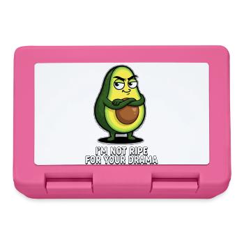 Avocado "i'm not ripe for your drama" - Lunchbox - pink - Front