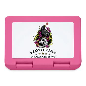 Enfer du crâne floral - Boîte à goûter - rose - Devant