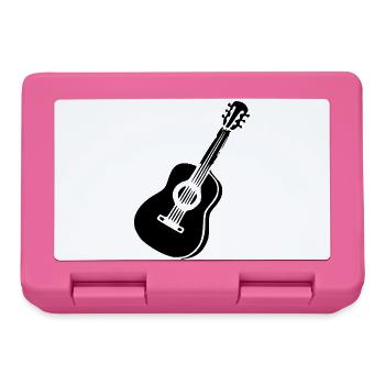 Guitar Music Gift Musician Music Band - Lunchbox - pink - Front