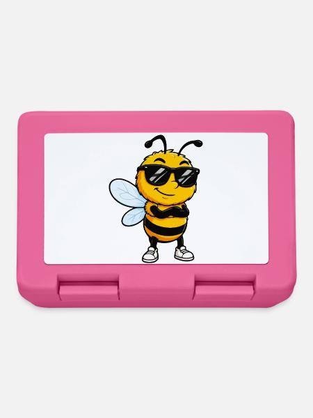 Sonnenbiene mit Stil - Brotdose - Pink