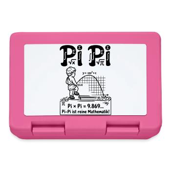 Parabel Pinkeln Mathematik Pi Pi Zahl  - Brotdose - Pink - Vorne