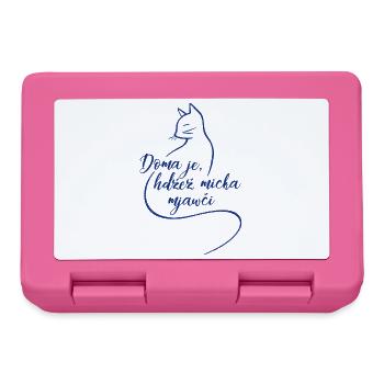 Doma je, hźež micka mjawči. - Brotdose - Pink - Vorne