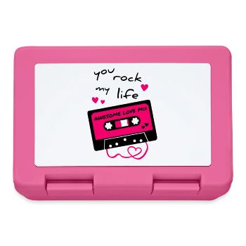 love mix tape - Brotdose - Pink - Vorne