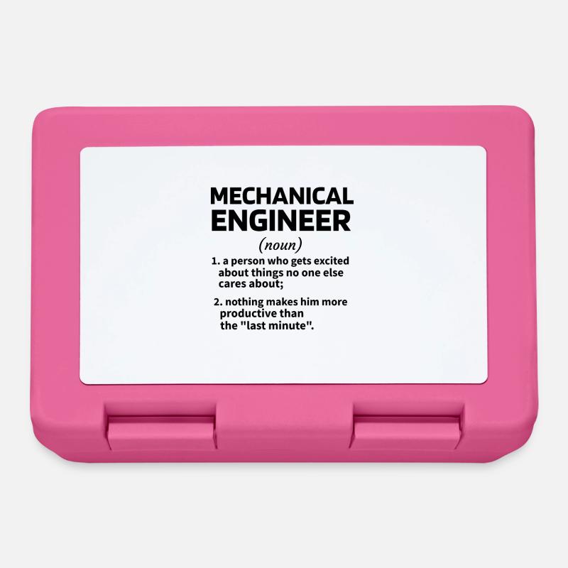 Mechanical Engineer Gift Mechanical Engineering Student - Lunchbox - pink
