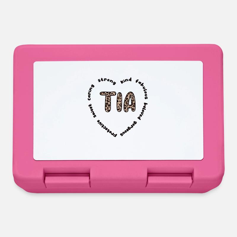 Tia Oma Muttertag Geschenk Tia Großmutter Süß - Brotdose - Pink