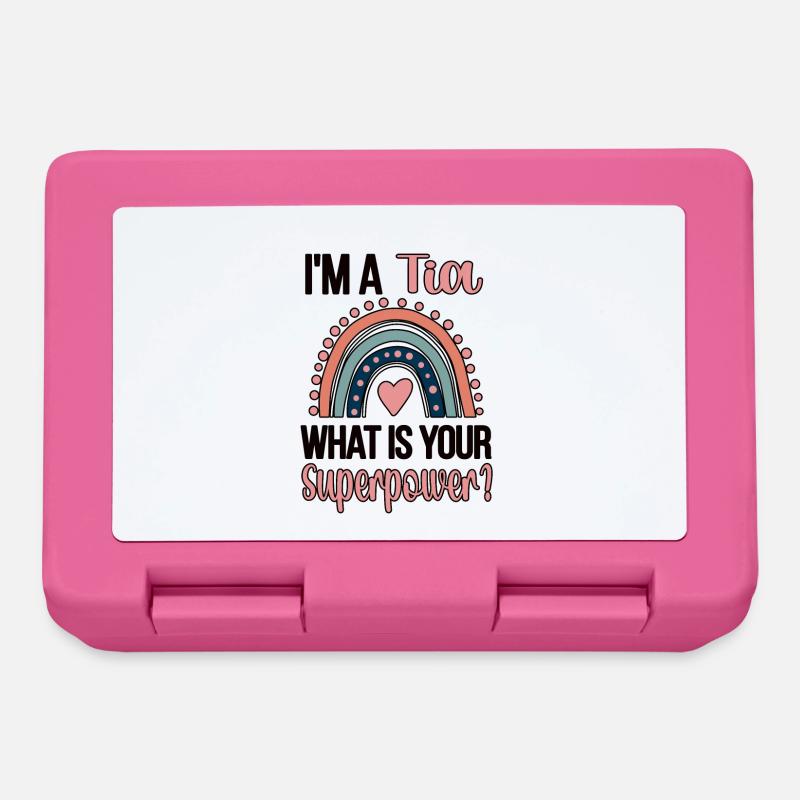 Tia Oma Muttertag Geschenk Tia Großmutter Süß - Brotdose - Pink