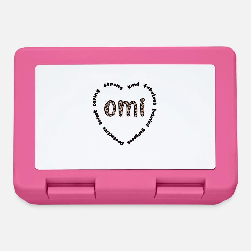 Omi Oma Muttertag Geschenk Omi Großmutter Süß - Brotdose - Pink