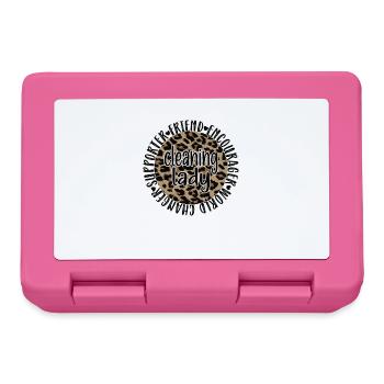 Femme de ménage Nettoyeur Aide domestique Nettoyage - Boîte à goûter - rose - Devant