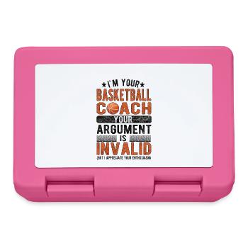 Basketball Coach Basketball Coach Basketball Team - Lunchbox - pink - Front