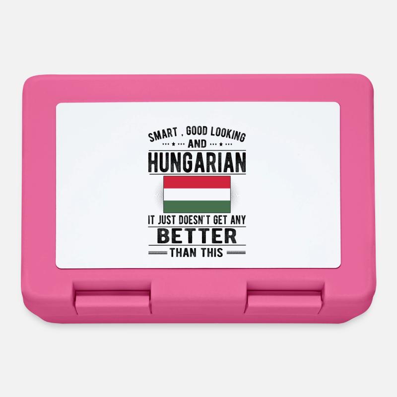 Stolzer Ungar Ungarn Flagge Ungarische Herkunft - Brotdose - Pink