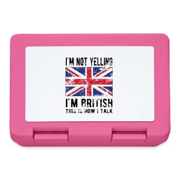 Brite Großbritannien Herkunft Britische Flagge - Brotdose - Pink - Vorne